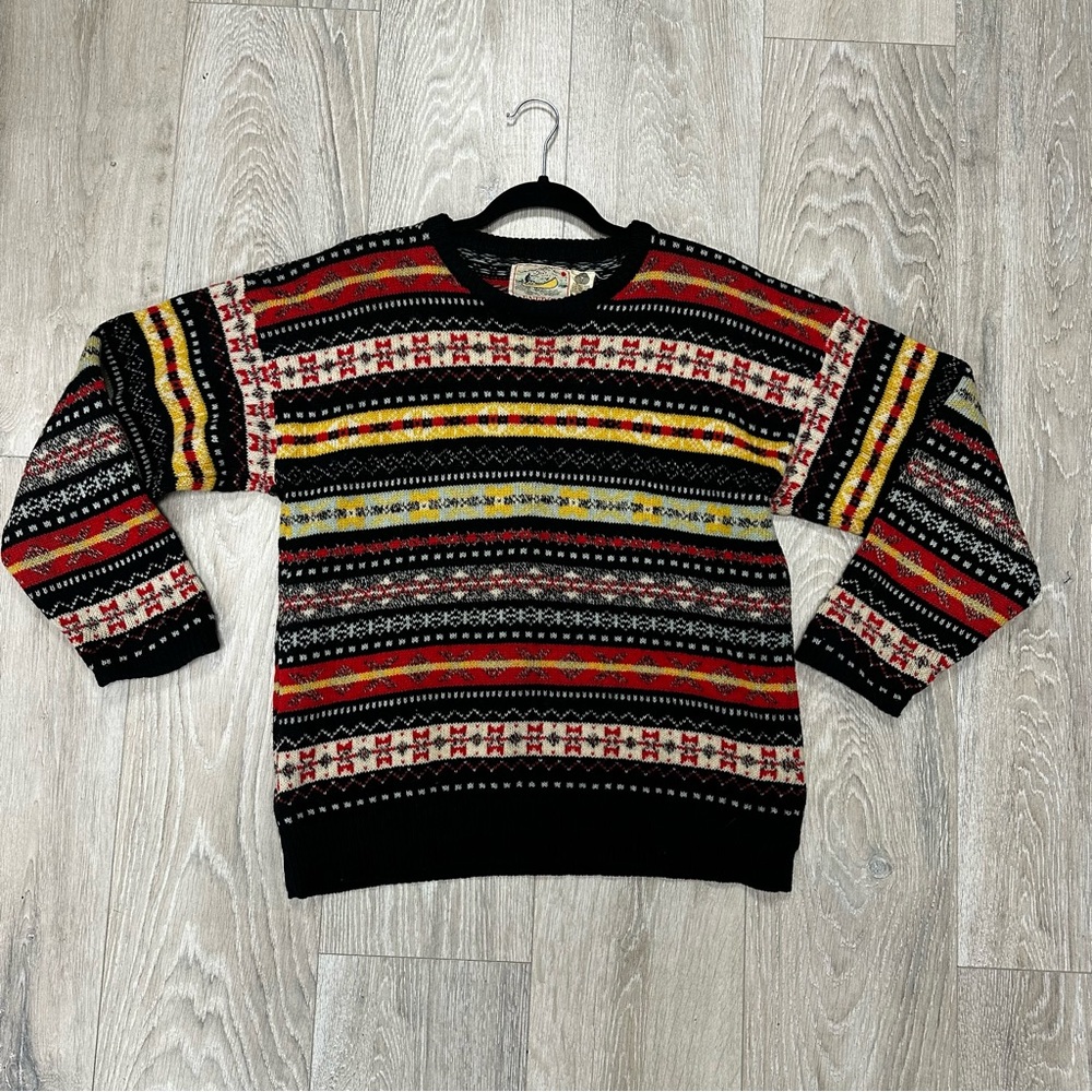Vintage Energy Colours of Wildlife fair isle wool sweater